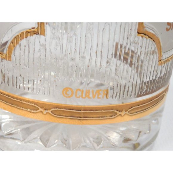 Kennedy Space Center NASA Space Shuttle Glass Beer Mug Stein 22K Gold Culver USA - Picture 3 of 4